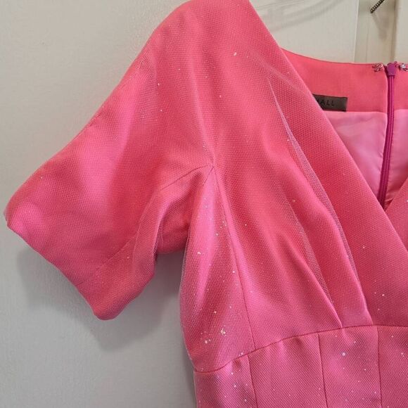 KEVAN HALL Couture Schiaparelli Pink 50s Style Cocktail Dress, NWOT, Sz. 8... ST - Picture 3 of 11